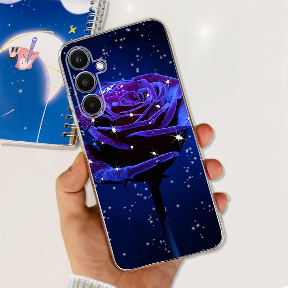 For Samsung Galaxy A24 SM-A245F Phone Case Stylish Cat Painted Soft Silicone TPU Cover For Samsung A24 A34 A54 A346B SM-A546B