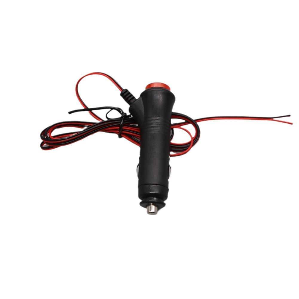 Universal-Zigarettenanzünderstecker fürs Auto, 12 V, mit Schalter, Sicherung, LED-Anzeige, Auto-Netzkabel, 1 Meter, Ein-/Aus-Schalter, Ladegerät-Adapter