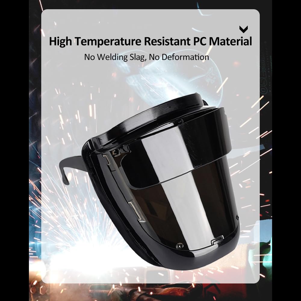 Daconovo PC Welding Mask 180° Enlarged View Wearable Welding Mask