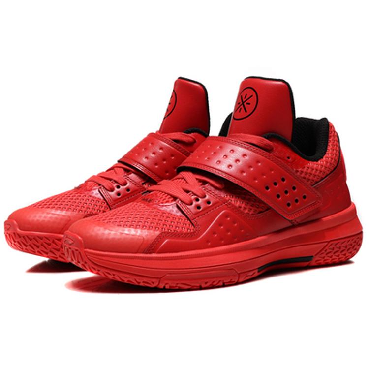 Li Ning Battle Armor Non Slip Lightweight Low Top Basketball Shoes Men's Flame Red ABAN059-3