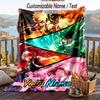 Personalized Flannel Throw Blanket,My Hero Academia Custom Printed Name, Cozy Plush Blanket For Home Use