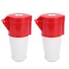2 pçs Plugue Industrial 4 Pinos 380415V 32A 3P+T IP67 À Prova D'água para Agricultura Aeroporto Ferrovia