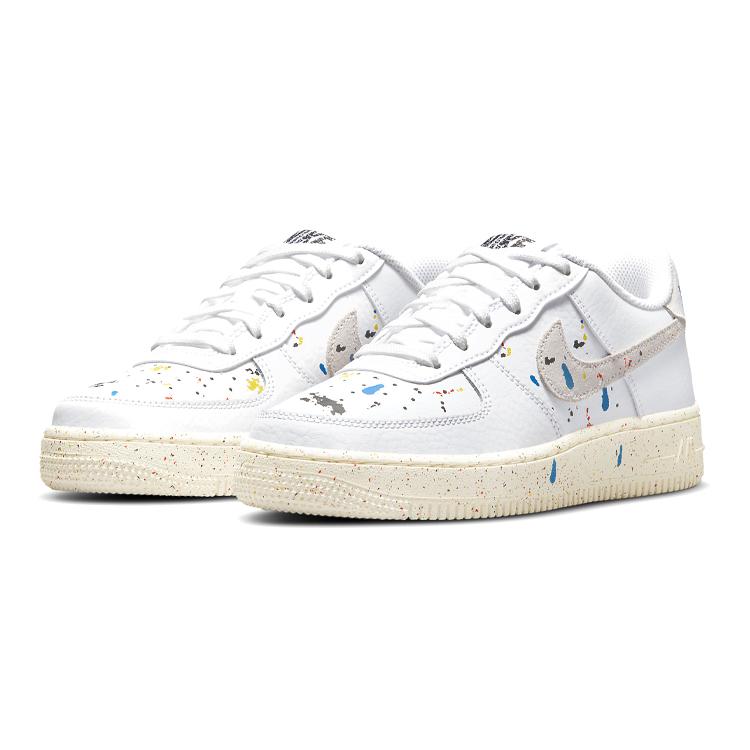 New Nike Air Force 1 Low LV8 3 White GS DJ2598-100