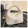 IELGY French premium hand carry women's bag 100 summer silver shoulder messenger bag