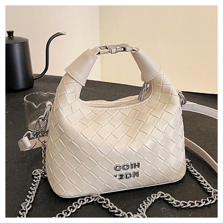 IELGY French premium hand carry women's bag 100 summer silver shoulder messenger bag