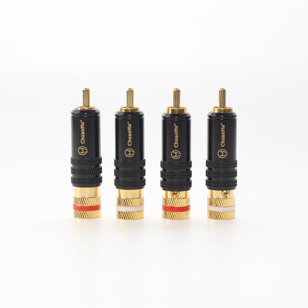 HIFI Audio RCA Accessories Taiwan Plated DIY Signal Wire Plug Lotus Blossom Plum Blossom Connector [P129]