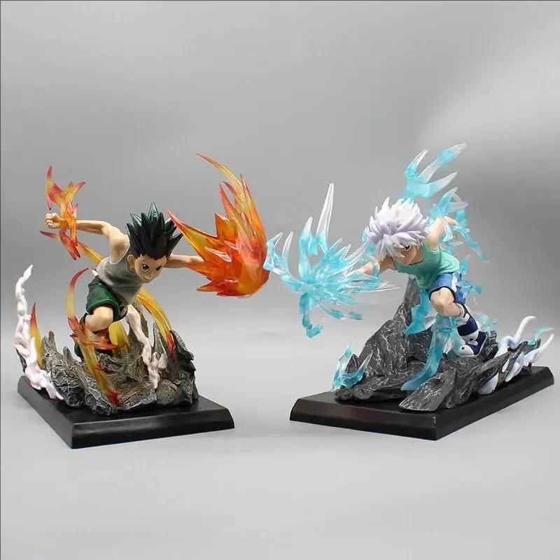 18cm Killua Zoldyck Gk Statue Hunter X Hunter Anime Figure Collectable Model Pvc Desktop Ornament Present For Anime Fans