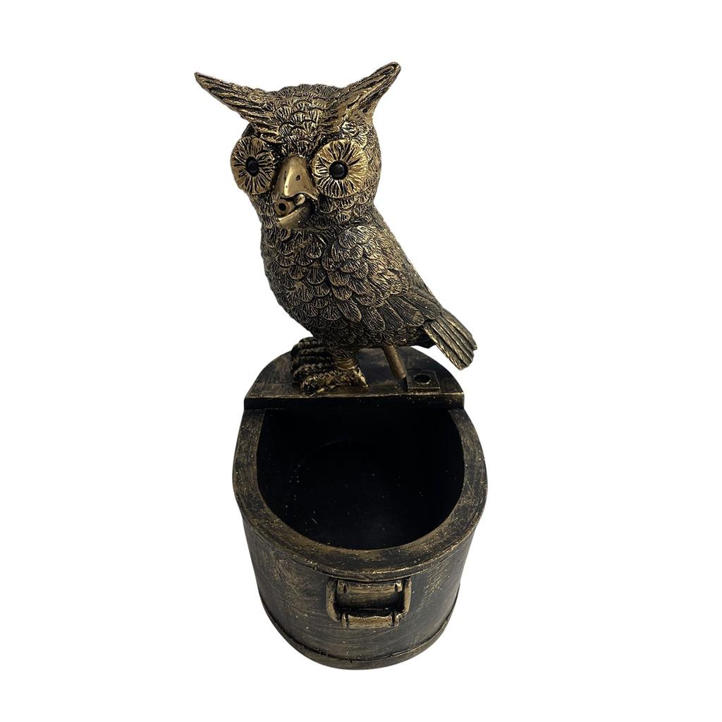 Fountains Yard Art Decor Owl Water Funny Crow Water Yard Staty Tupp utomhus