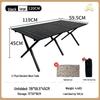 Portable Carbon Steel Foldable Picnic & Camping Table