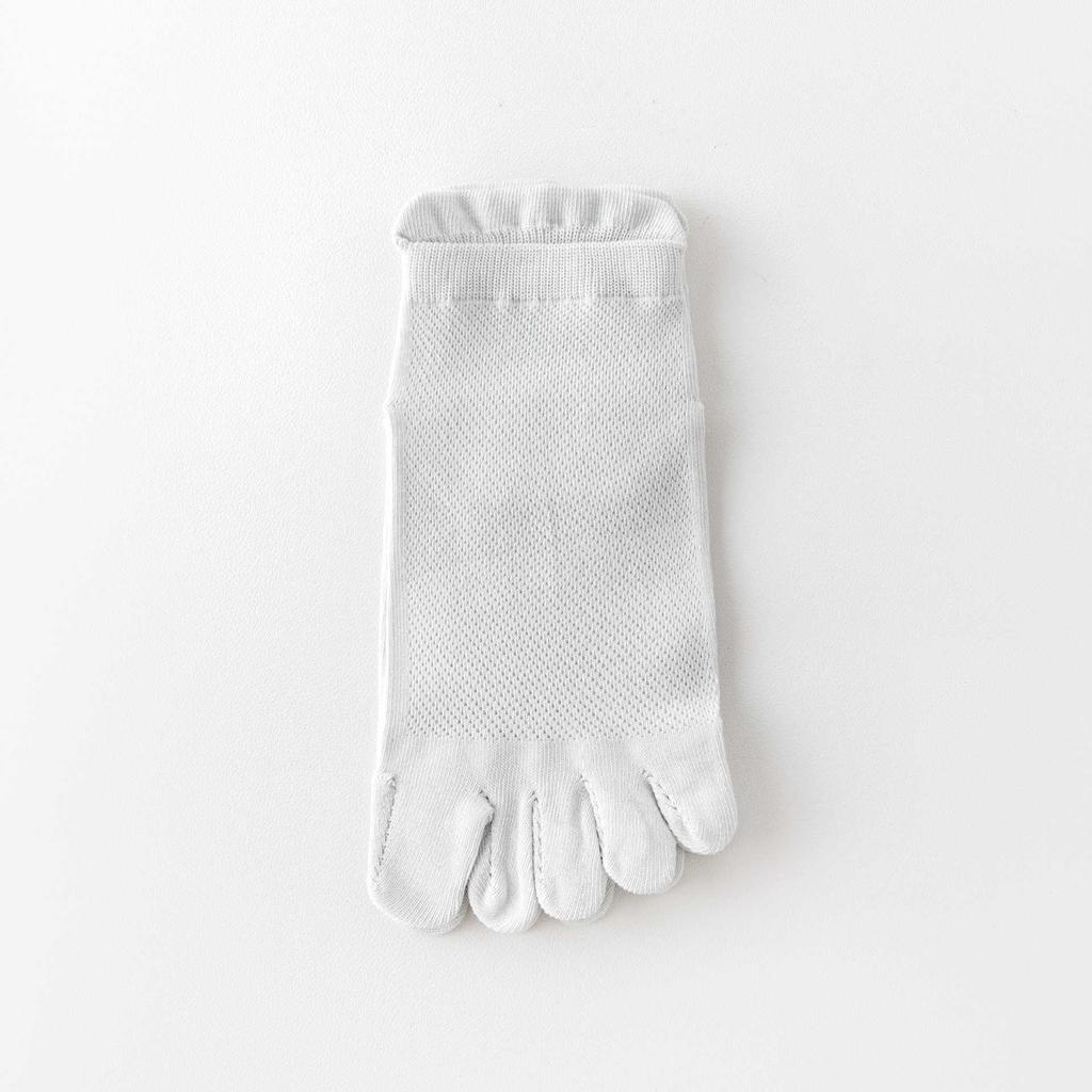 Five-Finger Socks Boneless Anti-Pilling Split-Toe Ultra-Thin Women'S Socks Antibacterial Cotton Socks Short Tube Mesh Socks