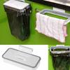 Removable Cabinet Door Garbage Bag Holder With Lid Trash High Strength Plastic Storage Rack For Indoor and Outdoor Use
