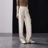 SOFSIL 2026 Spring High-Waist Linen Blend Wide-Leg Pants