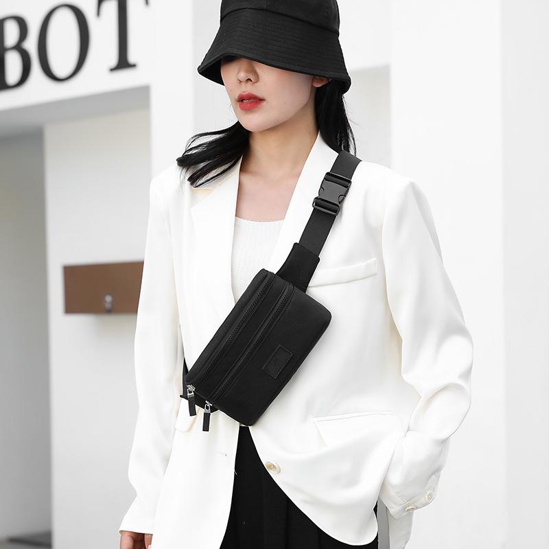 

Women Sports Chest Bag Outdoor Outing Minimalist Crossbody Bag Large Capacity Waterproof Korean Waist Bag Fashion Trendy Bag