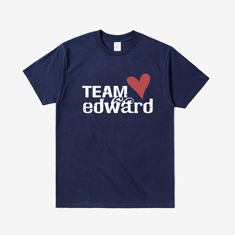2025 Summer Fashion Short-sleeved Team Edward Letter-printed T-shirt Round Neck Loose Versatile Suitable for Both Men and Women