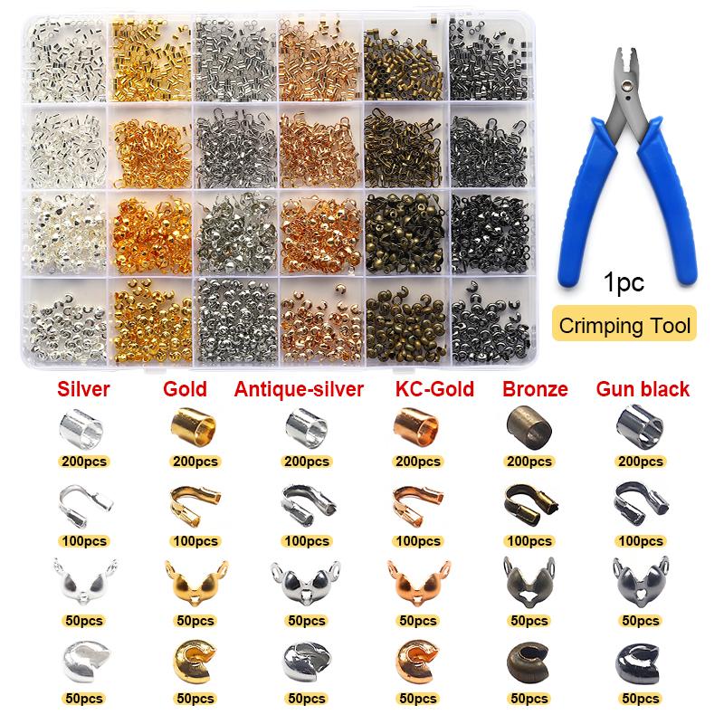 Jewelry Making Supplies Set Head Pins Lobster Clasps Chains Jump Rings Earrings Clasps Hooks for DIY Jewelry Making Accessories
