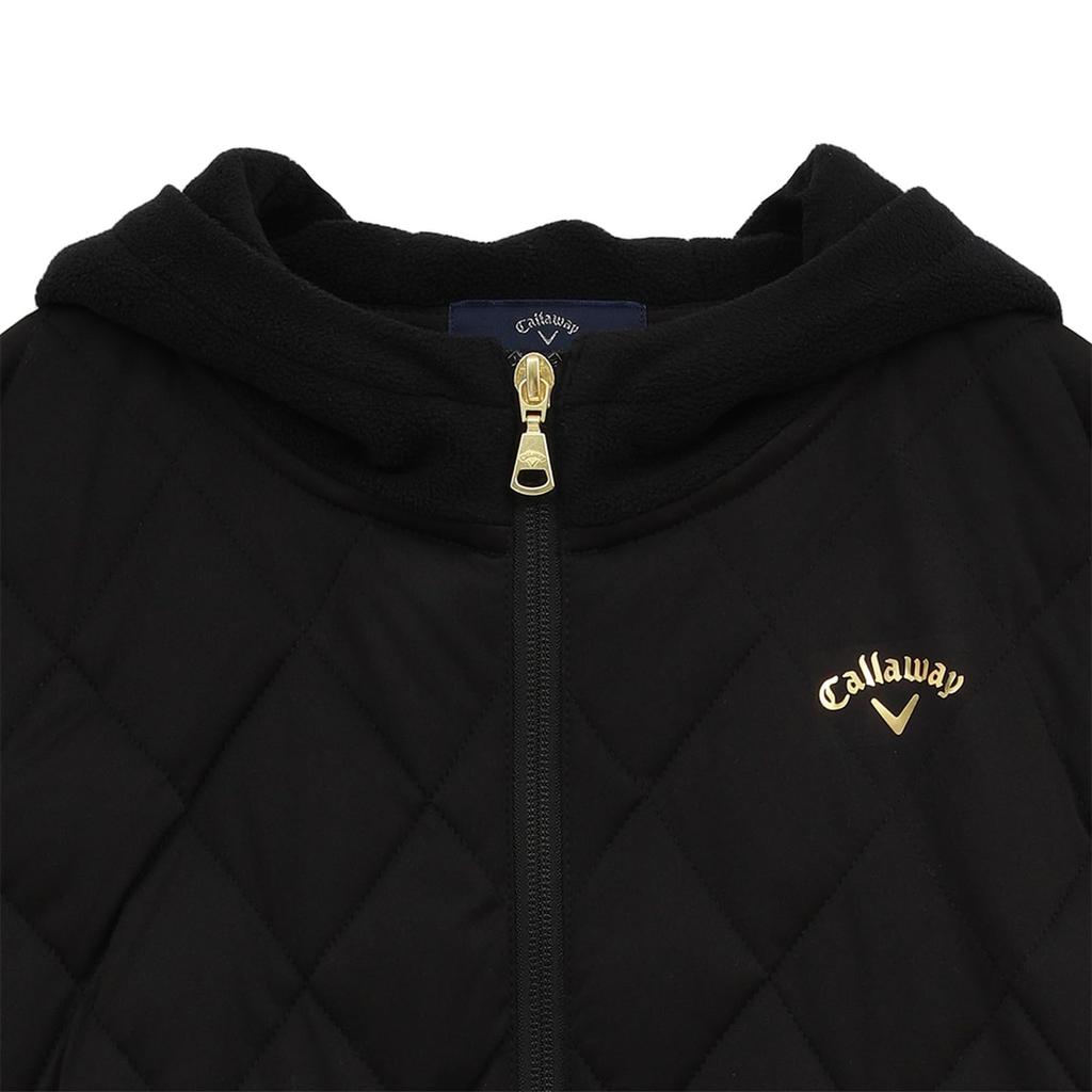 Water Repellent Full Zip Filled Parka Outerwear Golf C23215204 S [Callaway] Women's (Star Stretch Stretchable/Windproof) / / 1010_Black
