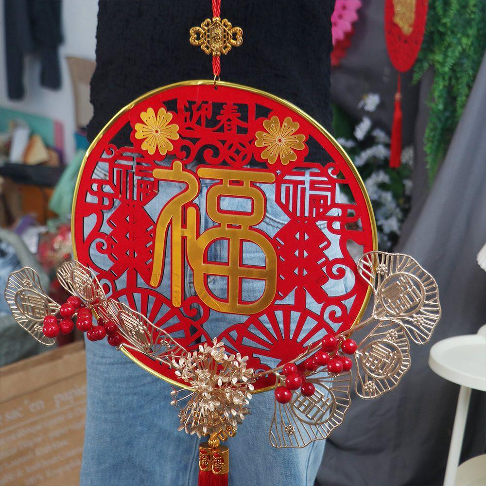 Chinese Style Spring Festival Pendants Acrylic Fu Character Pendant  Gift Giving