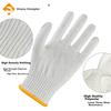 Baumwollgarn-Handschuhe, 12 Paar/Packung, Verdickte rutschfeste verschleißfeste Arbeitshandschuhe, Handgefertigt 10-Nadel, Hochwertiges Polyester, Einheitsgröße