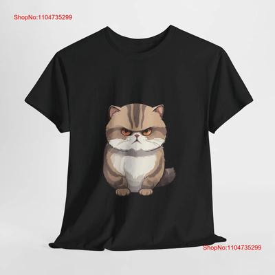 Artistic Cat Design T Shirt Creative And Fun Idea Vintage Streetwear Graphic Slightly Stretched Soft Breathable Casual
