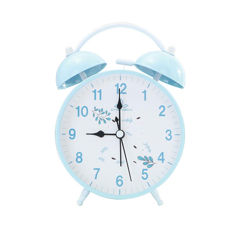 Big Ringtone Ai Shida Mute Scanning Ring Clock Creative Simple Metal Double Ring Clock