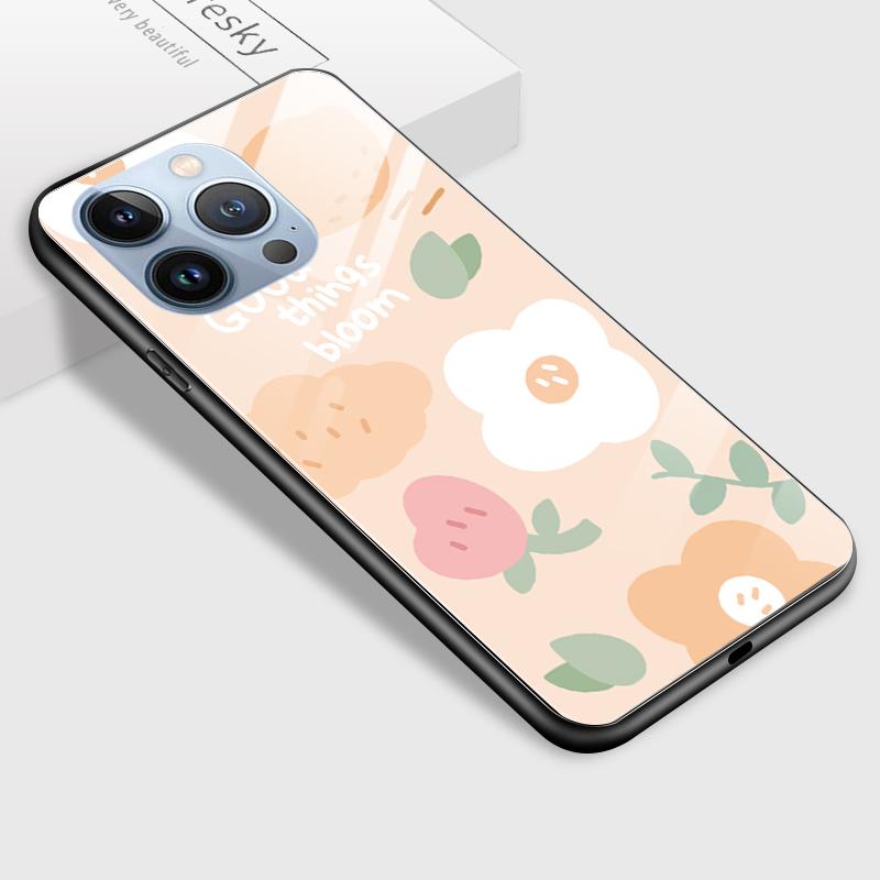 Handyhülle aus gehärtetem Glas für Samsung A12 A16 A32 A53 S20FE S23 S25 Honor20 X6A 90Lite 9X Huawei Y9Prime2019 P30Lite Stoßfeste glatte Schale mit weichem Rand