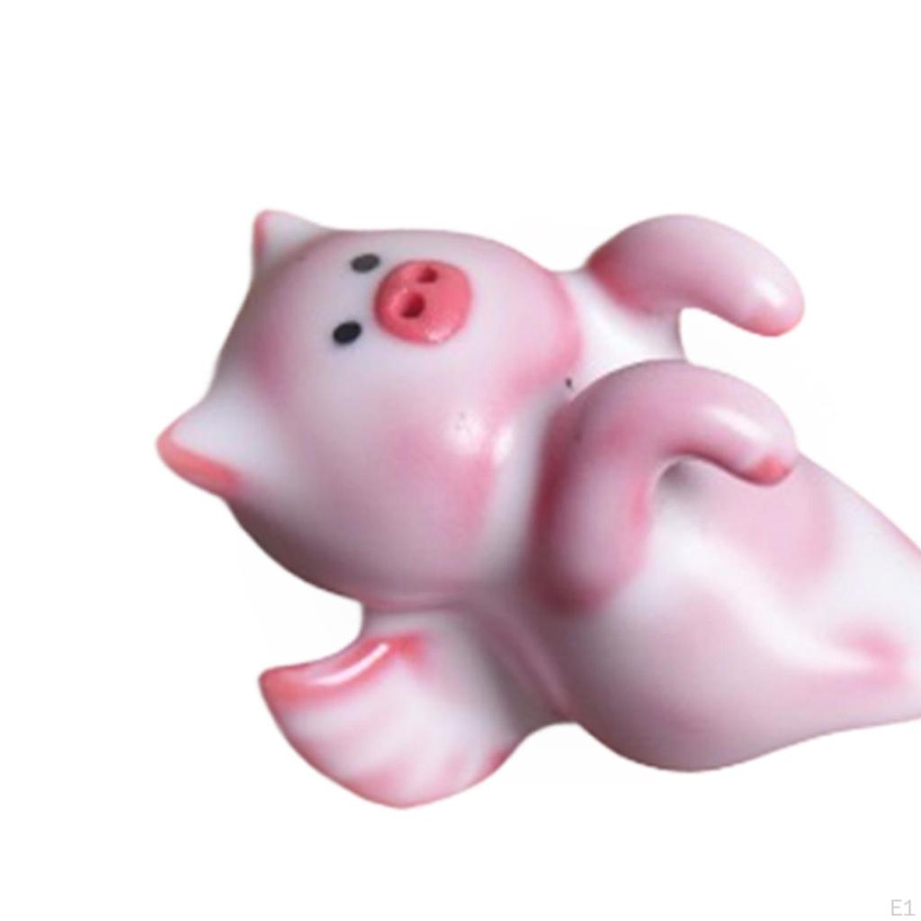 Pig Tea Pet Porcelain Ornament Collectible Home Decor Decorative Creative Ceramic Sculpture for