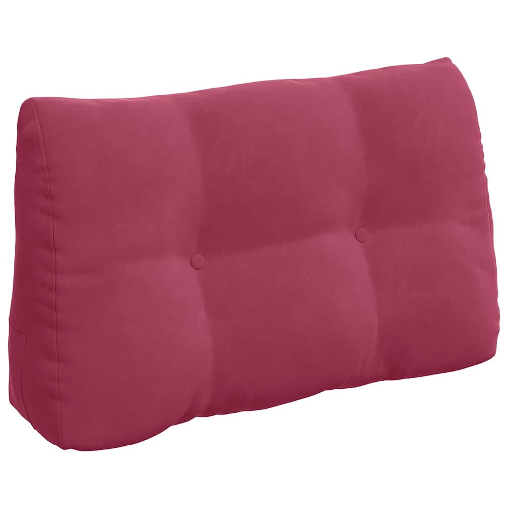 Back Cushion Burgundy Red 80 x 24 x 50 cm Velvet