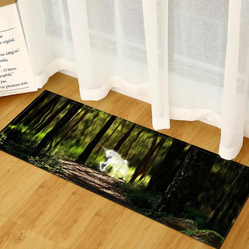 Unicorn Carpet Long Floor Mat Love Theme Doormat