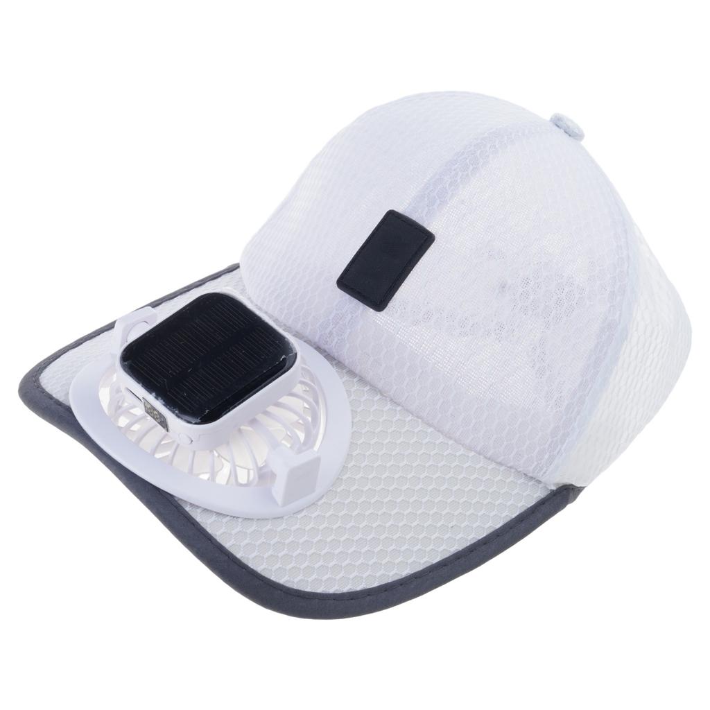Solar Powered Cooling Hat With Built In Fan Adjustable Wind Speed Breathable USB Chargeable Hat For Outdoor Sport Gear