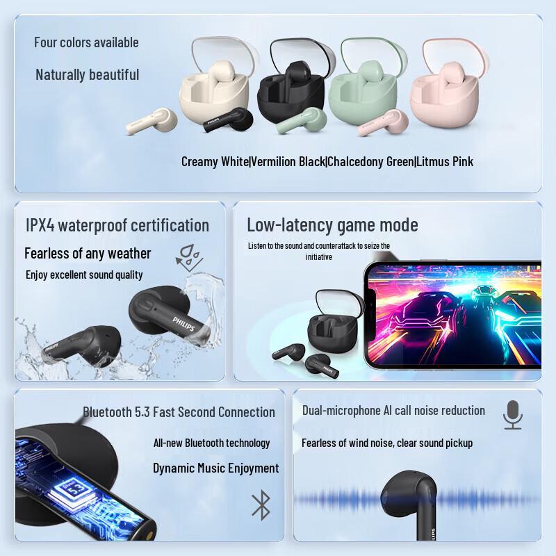 Philips TAT2138 True Wireless Sport Earbuds