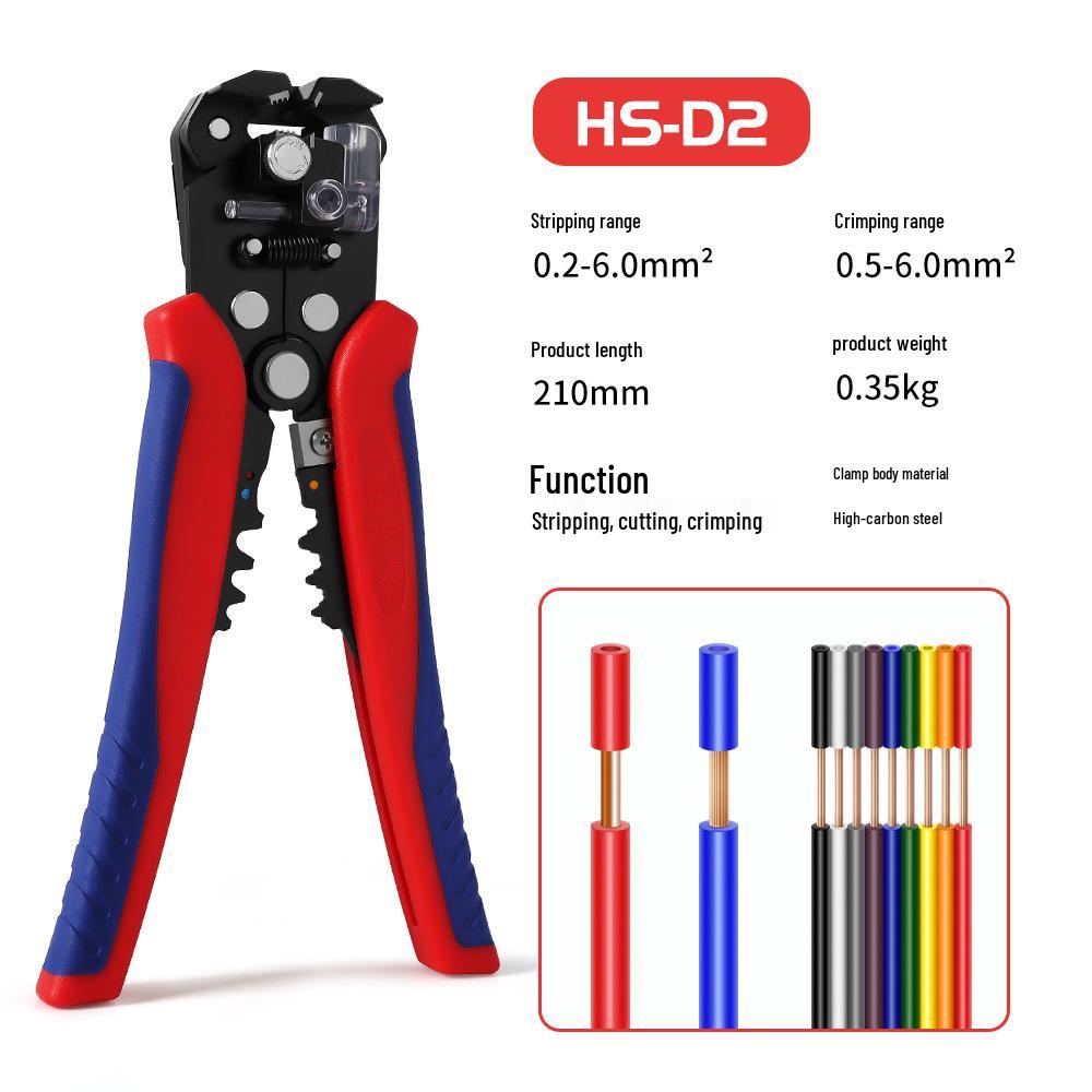 HS-D2 Multi-functional Wire Stripping Tool: Manual and Automatic Three-in-One Stripper
