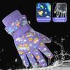 Kinder Skihandschuhe Cartoon Winter Wasserdicht Winddicht Schnee Fäustlinge Fleecegefüttert Warme Handschuhe für Mädchen Jungen Outdoor