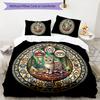 Royal Cat Kingdom Pattern Bedding,Quilt Set Quilt Cover Pillowcase Home Birthday Gift (1*duvet Cover+2*pillowcase,without Core)