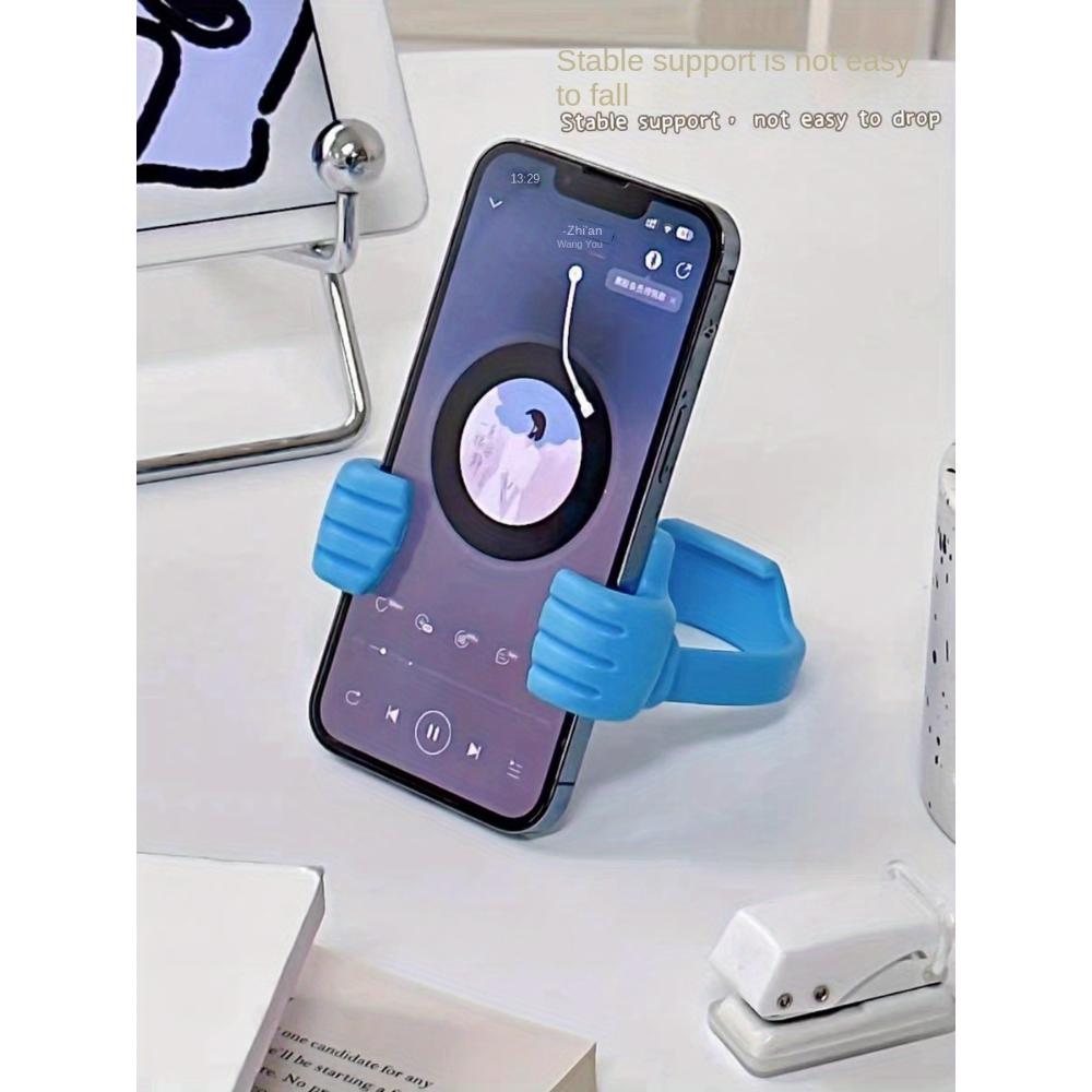 Creative mobile phone holder, thumb holder, desktop holder, portable holder, digital, cute holder.