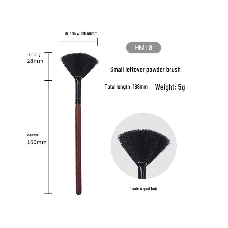 26-teiliges professionelles Make-up-Pinselset - Tierhaarpinsel für Lidschatten, Highlighter, Foundation und Rouge