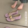 4cm inner height increase toe sandals women's shoes new with skirt square head shoes