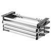 RV Steps, 3-Step, 200 kg Load Capacity, Manual Retractable RV Stairs, Telescopic Folding Aluminum Alloy Camper Steps, Steel Frame Non-Slip Entry