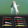 10pcs Colorful Fishing Lures 95mm Crankbaits Sharp Hooks Baits Tackle Fishing Accessories