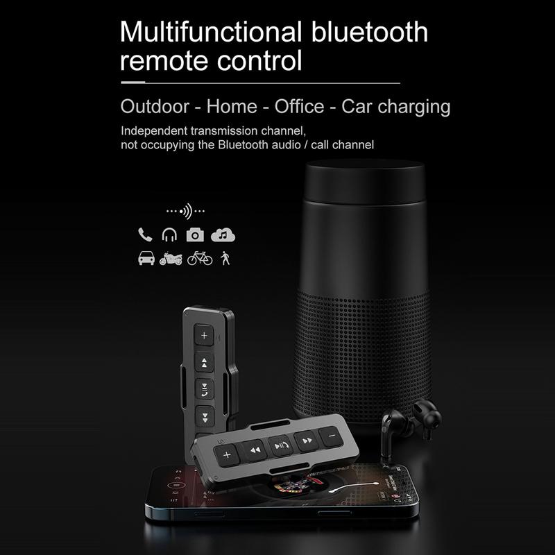 Waterproof Bluetooth Buttons Car Steering Wheel Switch Motorcycle Remote Control Audio MP5 Player Radio Handsfree Outdoor Sports