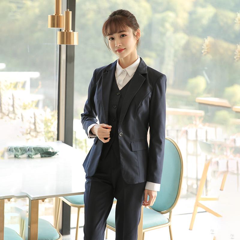 

Формальный деловой костюм большого размера для мужчин и женщин - Набор-смокинг для профессиональной и повседневной носки L