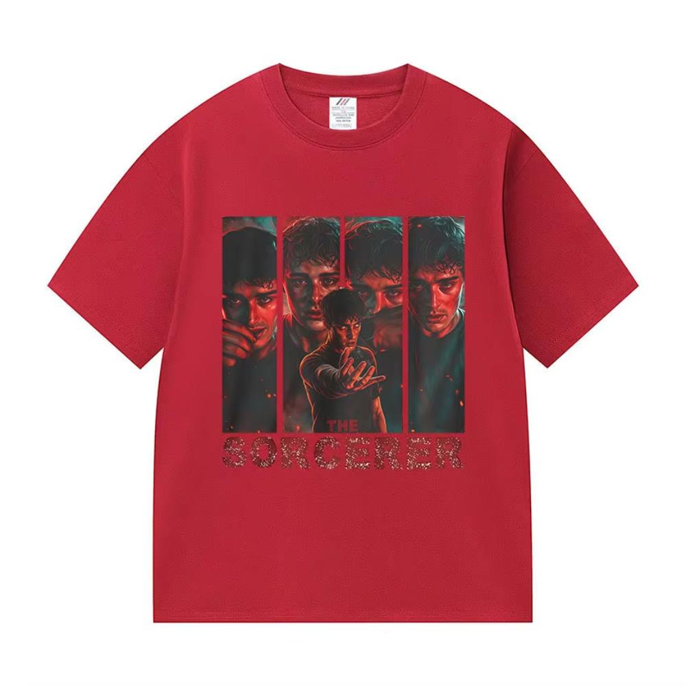 Tv Series Will Byers The Sorcerer Graphic T Shirt Men's Vintage Fashion Short Sleeve T-shirt Man Women Cotton T-shirt Streetwear