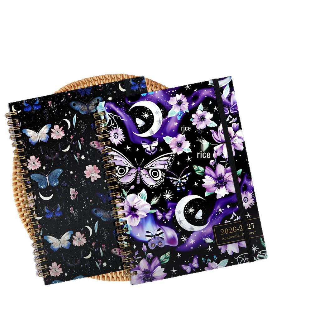 A5 Spiral Notebook: Customizable English Weekly Planner