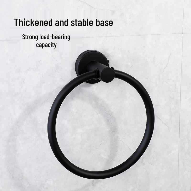 Exklusiver runder Handtuchringhalter aus 304 Edelstahl - Badezimmer Handtuchständer