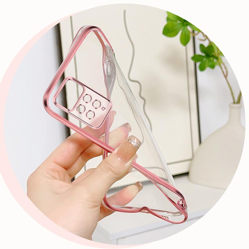 KEYSION Luxury Plating Glitter Phone Case for Redmi Note 11 Pro 11S 5G 11 Pro+ 5G Transparent Soft TPU Shockproof Cover