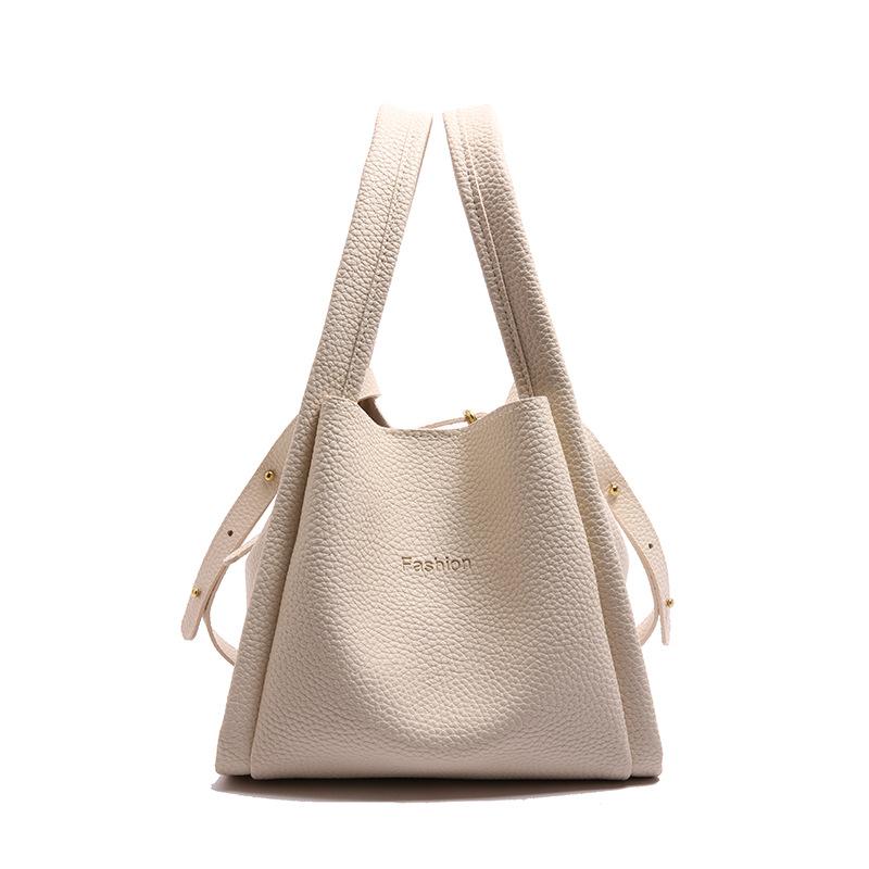 Popular vegetable basket bucket bag fashionable Korean version handbag new simple child and mother tote women's bag shoulder messenger bag