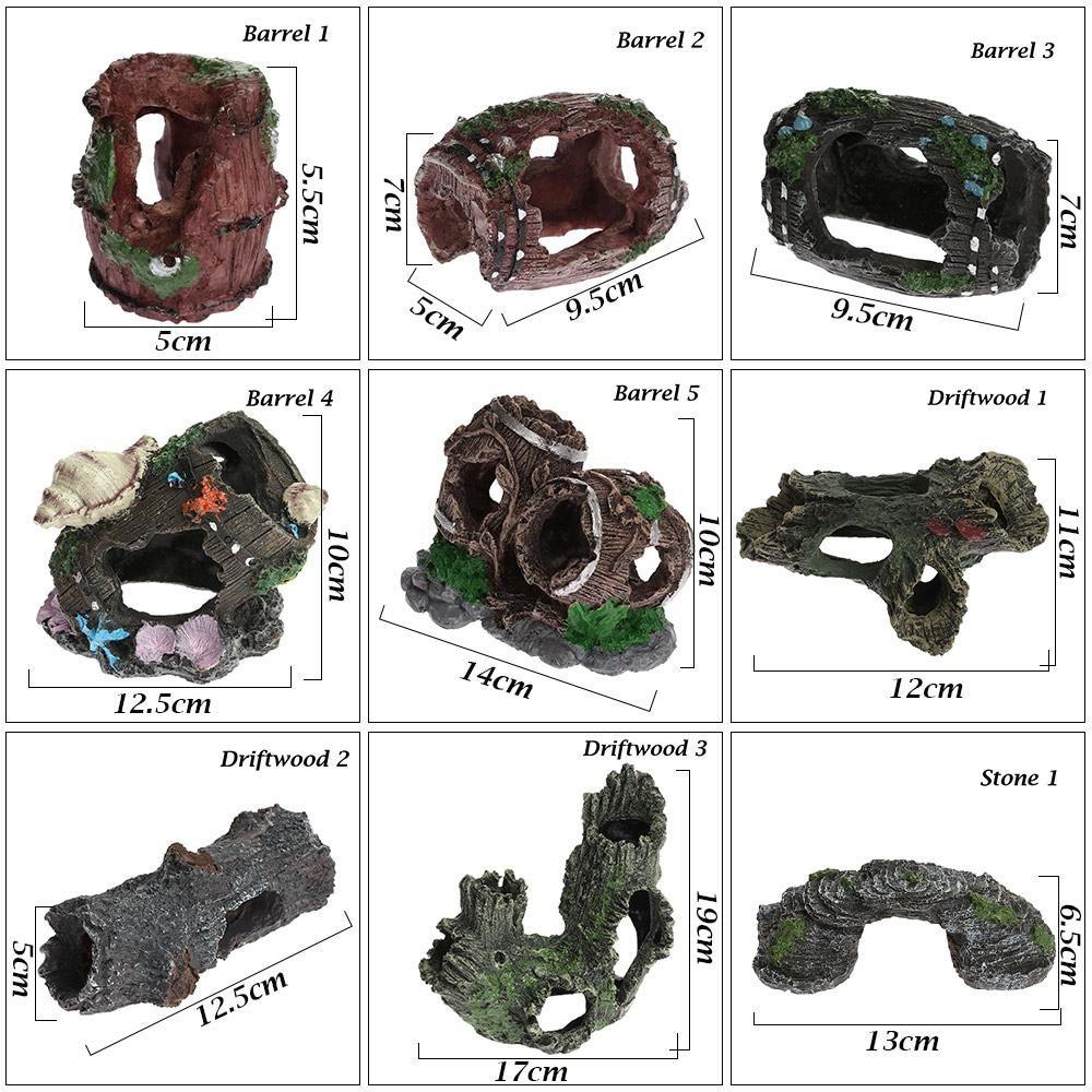 Tonące Drewno Akcesoria do Ogrodnictwa Kryjówki dla Ryb Dekoracja Akwarium Artykuły dla Zwierząt Domowy Wystrój Ornament Akwariowy