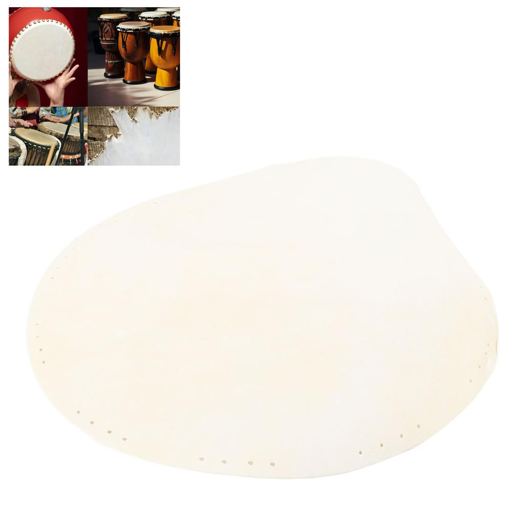 African Drum Goat Skin Drum Head Goat Skin Drum Head Replacement Parts with Holes 400mm W10C for 12in Bongo Djembe African Drum