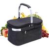Insulated Picnic Basket Insulated Shopping Basket With Lid Waterproof Foldable Cooler Basket outdoor camping basket