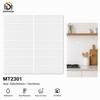 Waterproof Resin Mosaic Subway Wall Tile Peel Stick Glossy Self Adhesive Sheets for Rental House Upgrade Decor