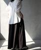 Antiqua Flare Skirt for Women Long Skirt with Elastic Onesize Black [antiqua] - Zipper, Gathered, Asymmetrical, Waist, A-line, ANS-00125, 05,